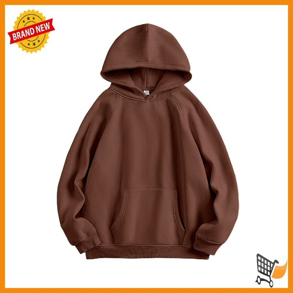 Oversized Fleece Hoodie Women's Pullover Sweatshirt Comfy Casual Long Sleeve